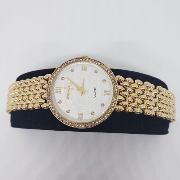 CRRJU Gold Bracelet Watch Stainless Steel Back Water Resistant (NWOT) - Picture 6 of 9